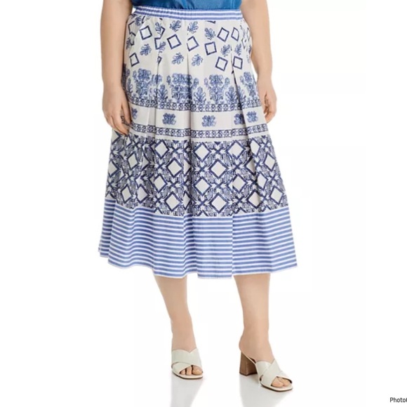 Marina Rinaldi Campania A-Line Pleated Skirt Size 18 - Picture 1 of 10